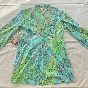 Lilly Pulitzer Sarasota Tunic in Blue Heaven Size XS